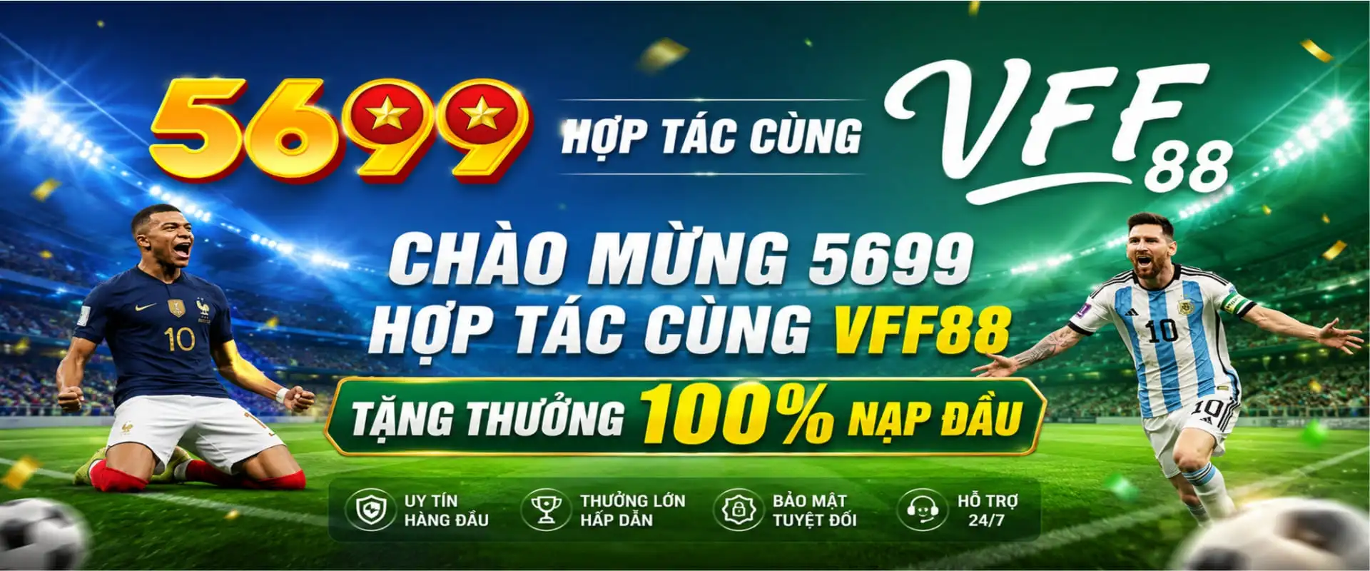 chào mừng 5699 hợp tác cùng vff88 tặng thưởng 100%